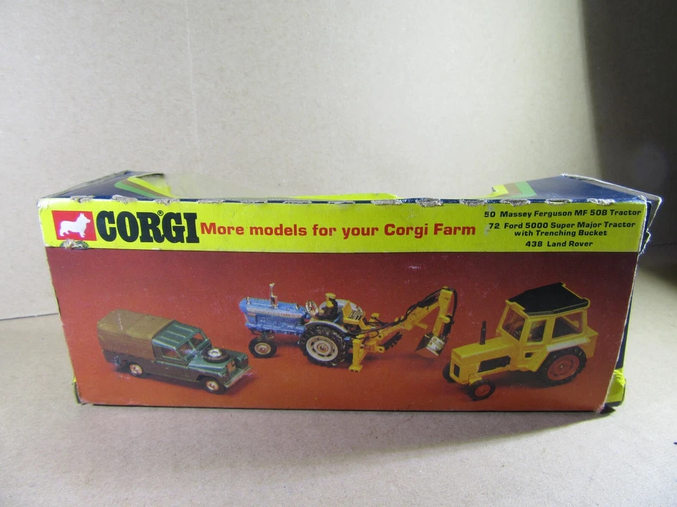 942U Vintage 1974 Corgi 54 England Box Empty Of Massey Fergusson Mf 20B Tp - Image 3 of 4