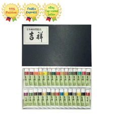 Kissho Gansai Japanese Painting Tube Paint 15ml * 30 Color Set No.1 / Express