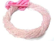 Natural Pink Morganite Rondelle Faceted 3-4mm Morganite Beads 13"inch 1 Strand