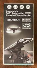 Separable 360 Degree Rotatable Bicycle Phone Holder- Fits Phones 4.5  - 7.0"-NIB
