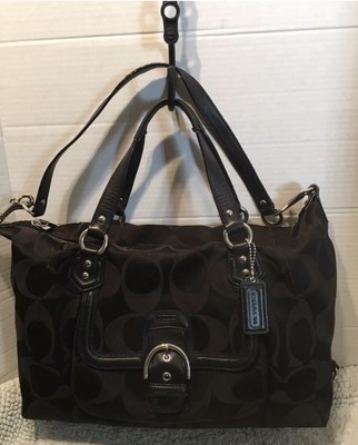 black coach satchel purse