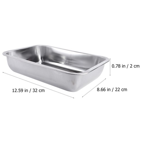 1Pc Stainless Steel Pet Waste Pan Dog Cage Tray Pet Training Litter Box - Picture 7 of 12