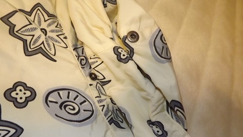 Vintage LL Bean Yellow Floral Pullover Tunic Jacket insulated Size Large, Ski Ja - Picture 16 of 16