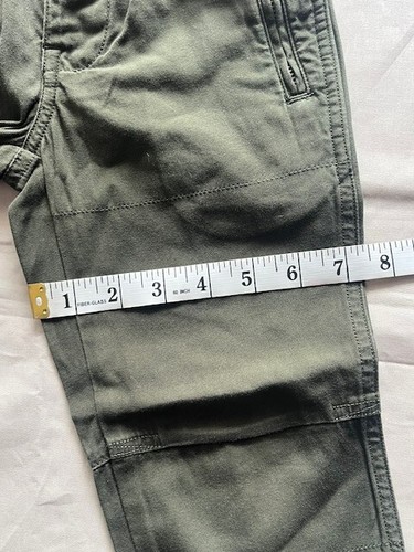 Polo Ralph Lauren Jogger Pants Boys Youth Poplin Size 4T Olive Faded Zip Pocket - Picture 10 of 21