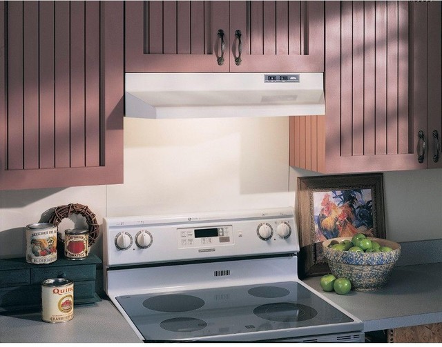 42 in. White Range Hood Externally Vented 2 Speed Fan 160 CFM Universal