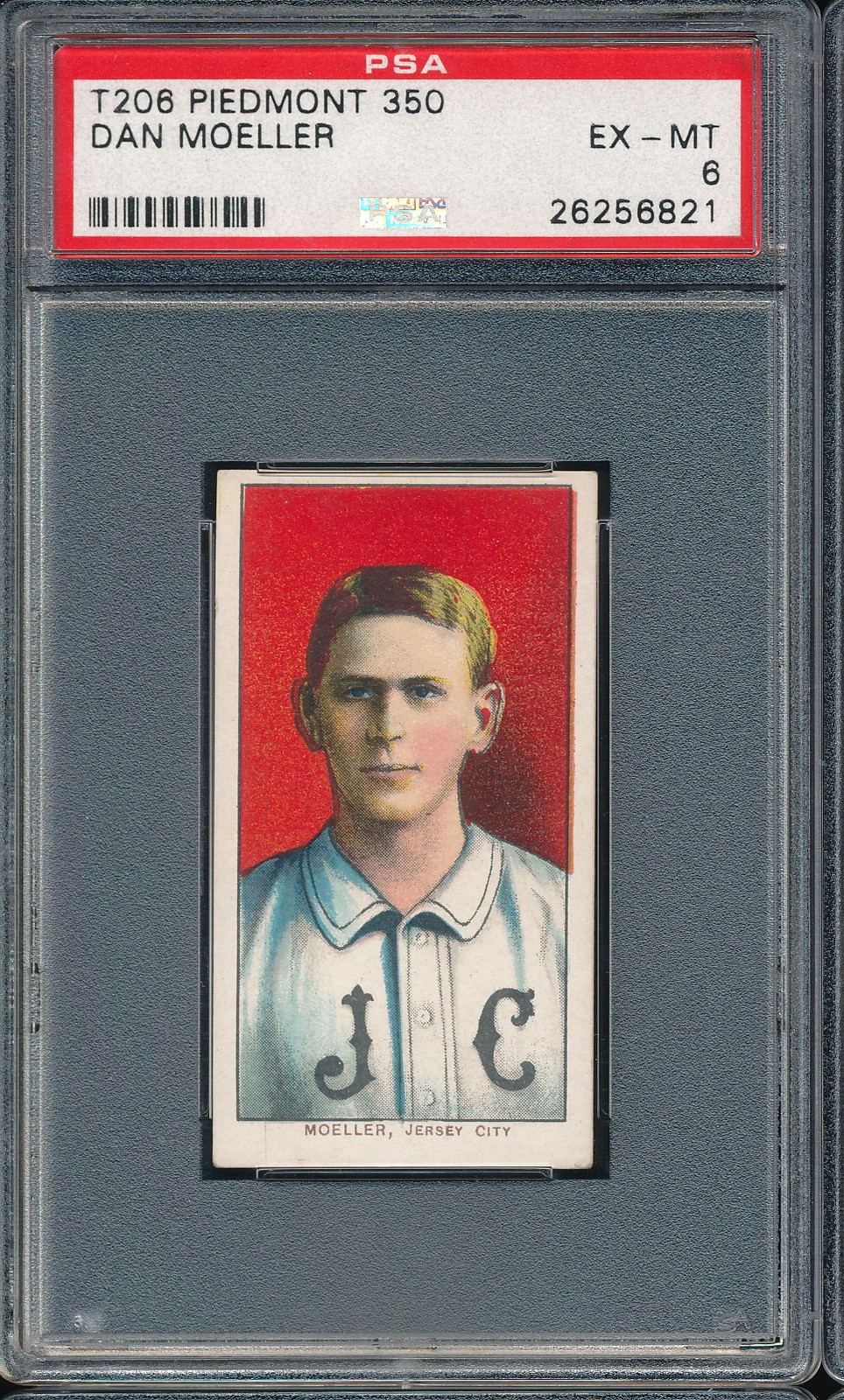 T206 Piedmont 350/25 Dan Moeller PSA 6 - Jersey City - POP 31