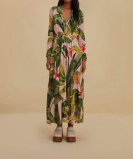 Farm Rio Banana Leaves Maxi Dress Size S