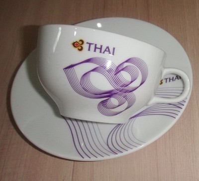 New! TG Thai airways by Patra bone Coffee or Tea cup and Saucer Rare!