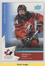 2020-21 Upper Deck Team Canada Juniors Women's WC Blue Renata Fast #57 READ fm0