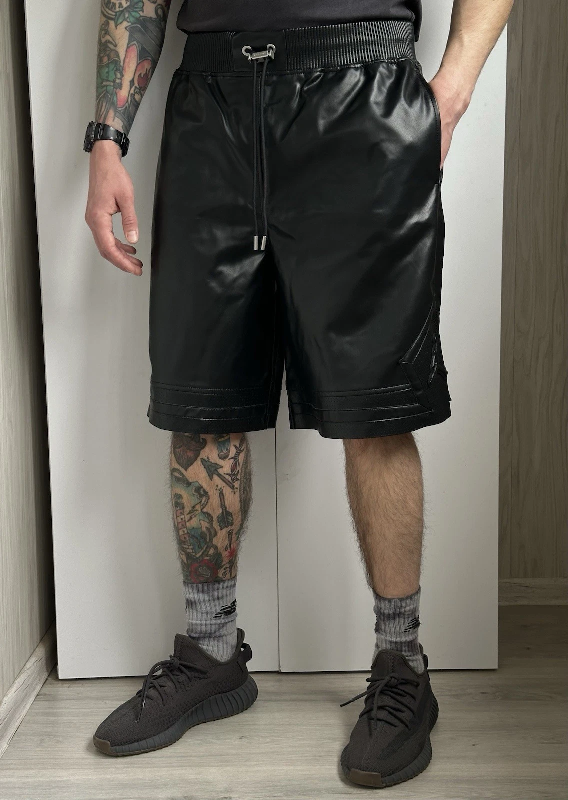 Nike Air Jordan Faux Leather Shorts Black HV0077-010 Size L and XL - NWT
Opens in a new window or ta