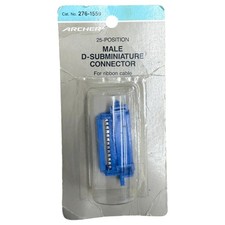 RadioShack /Archer Male D-Subminiature Connector for Ribbon Cable 25pin 276-1559