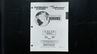 Evinrude Johnson Outboards Parts Catalog 2 2.3 3.3 Models 1995