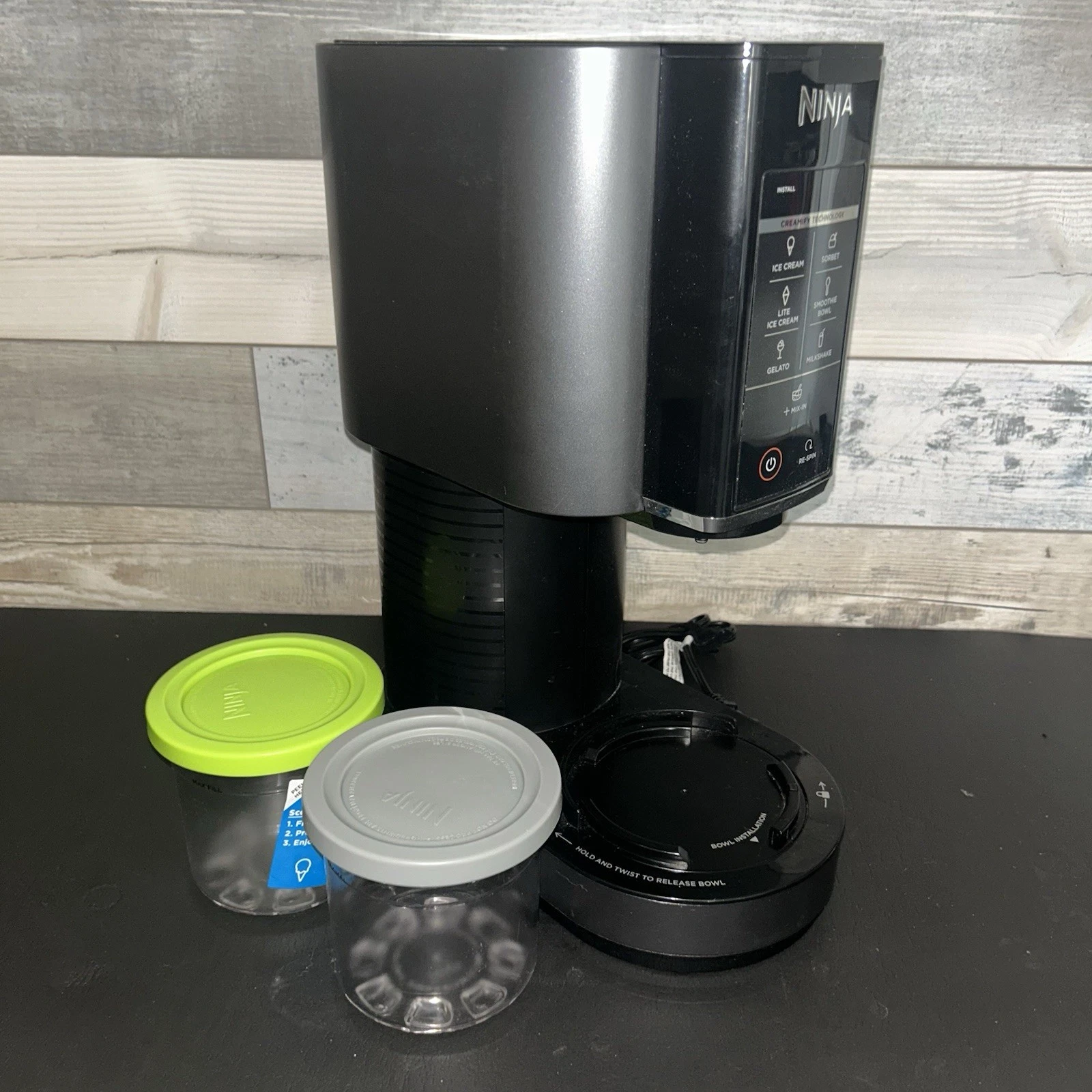 Ninja Creami NC300 Ice Cream Maker Black *BASE ONLY* Tested EUC Model:CN301CO
