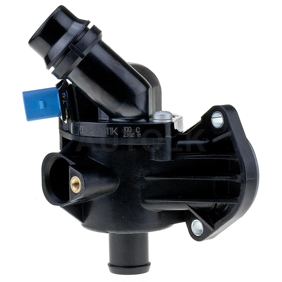 Carcasa termostato refrigerante motor moto compatible con Audi A4 2002 2003 2004 2005 2006 Foto 2 de 2
