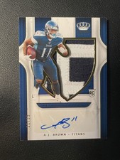 2019 Chronicles Silhouette Rookie Patch Auto Aj Brown 11/25 Jersey # Eagles