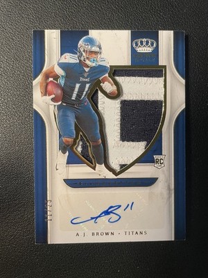 2019 Chronicles Silhouette Rookie Patch Auto Aj Brown 11/25 Jersey # Eagles