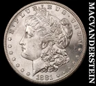 1881-S Morgan Dollar- Silver- Choice Gem Brilliant Uncirculated- Luster #K4057