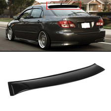 For 03-07 Toyota Corolla Jdm Black Tinted Rear Window Roof Vent Visor Porvdlyhkf