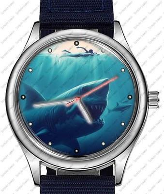 Jaws Shark Sea Predator Trendy 38mm Face Wrist Watch