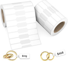1000Pcs Jewelry Price Tags Stickers Roll for Necklace Ring Display Labels