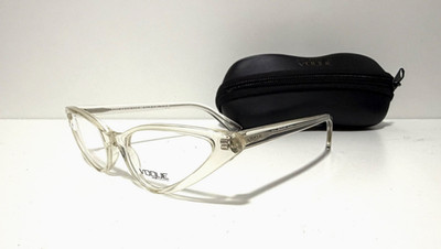 NEW VOGUE VO 5281 W745 TRANSPARENT IVORY RX EYEGLASSES 51-16-140 MM W/CASE