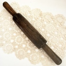 Antique Primitive Handmade Wooden Rolling Pin 1 Piece 16&rdquo; Long