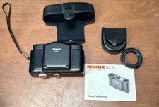 Vtg Minox 35 EL Compact 35mm Film Camera Made in Germany w/Case  New Battery