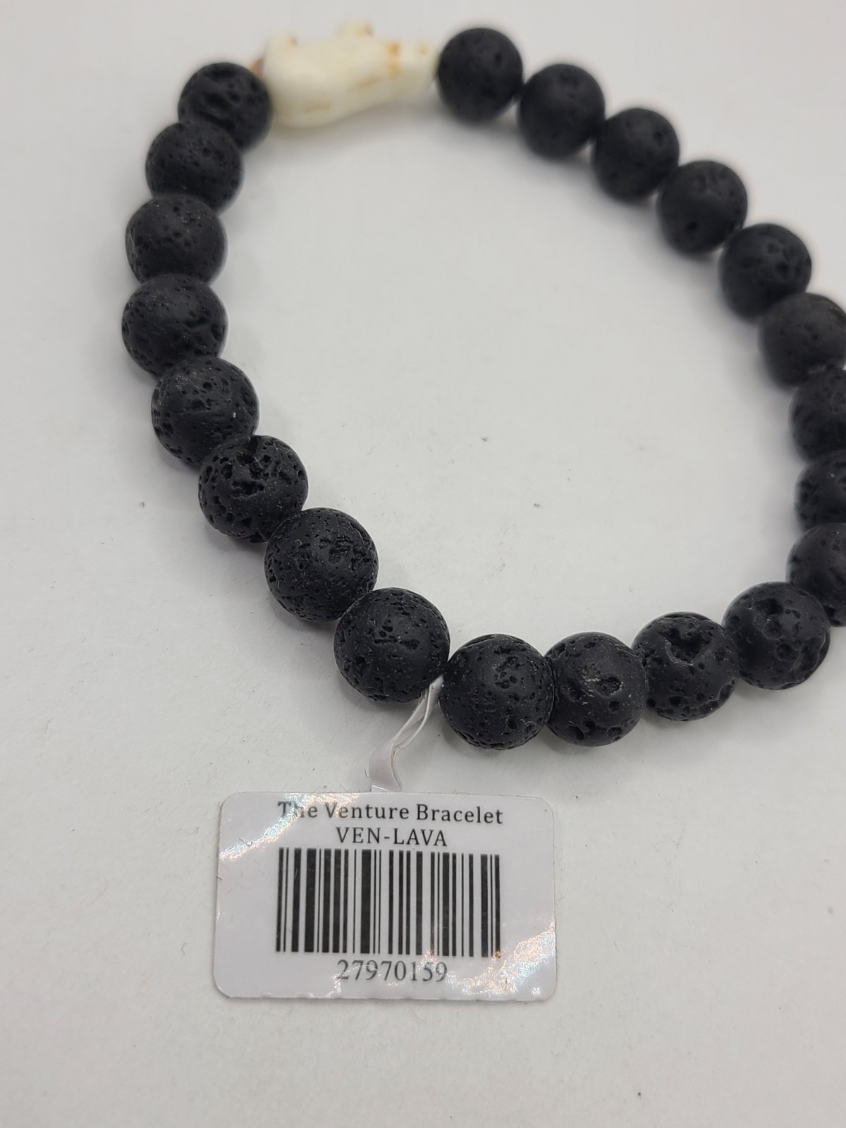 Fahlo "The Venture" Black Lava Beaded Bracelet (No Tracking)