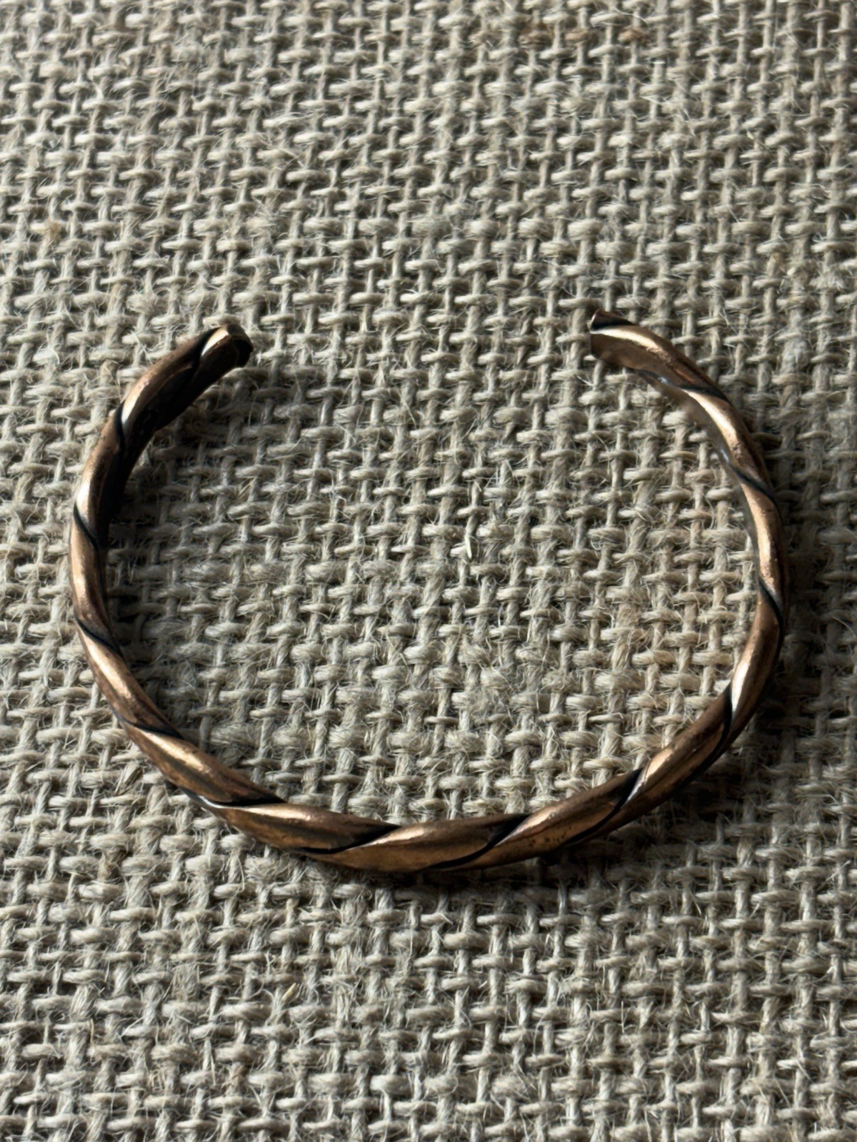 Solid Copper Unisex Solid Copper Braided Bracelet… - image 1