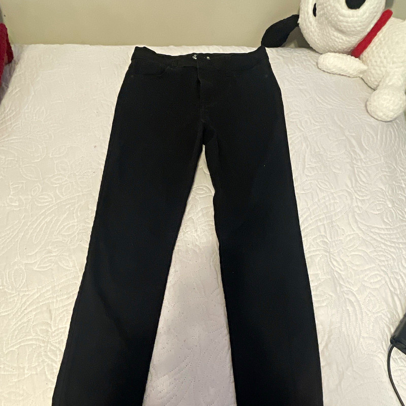Jordache Women’s Black Skinny Jeans Regular Size 12 Solid Cotton