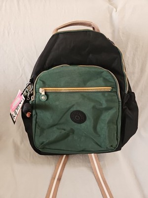 NWT Kipling Seoul up 15'' laptop Large Backpack in Green Treehouse 45cm H
