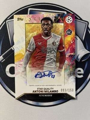 2023-24 Topps Inception UCC Antoni Milambo RC Star Quality Auto /150 Feyenoord
