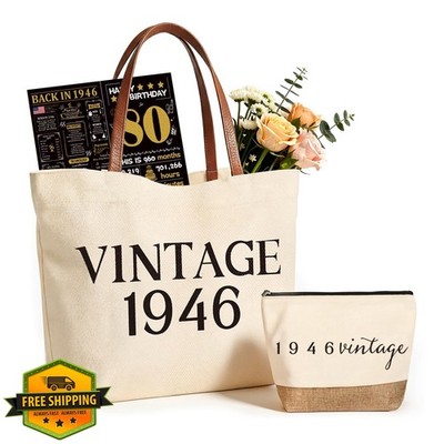 Giftota Vintage 1946 80th Tote Bag