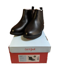 Cat  Jack Tanner Chelsea Ankle Boots Toddler Black Size 11 Zipper Flex