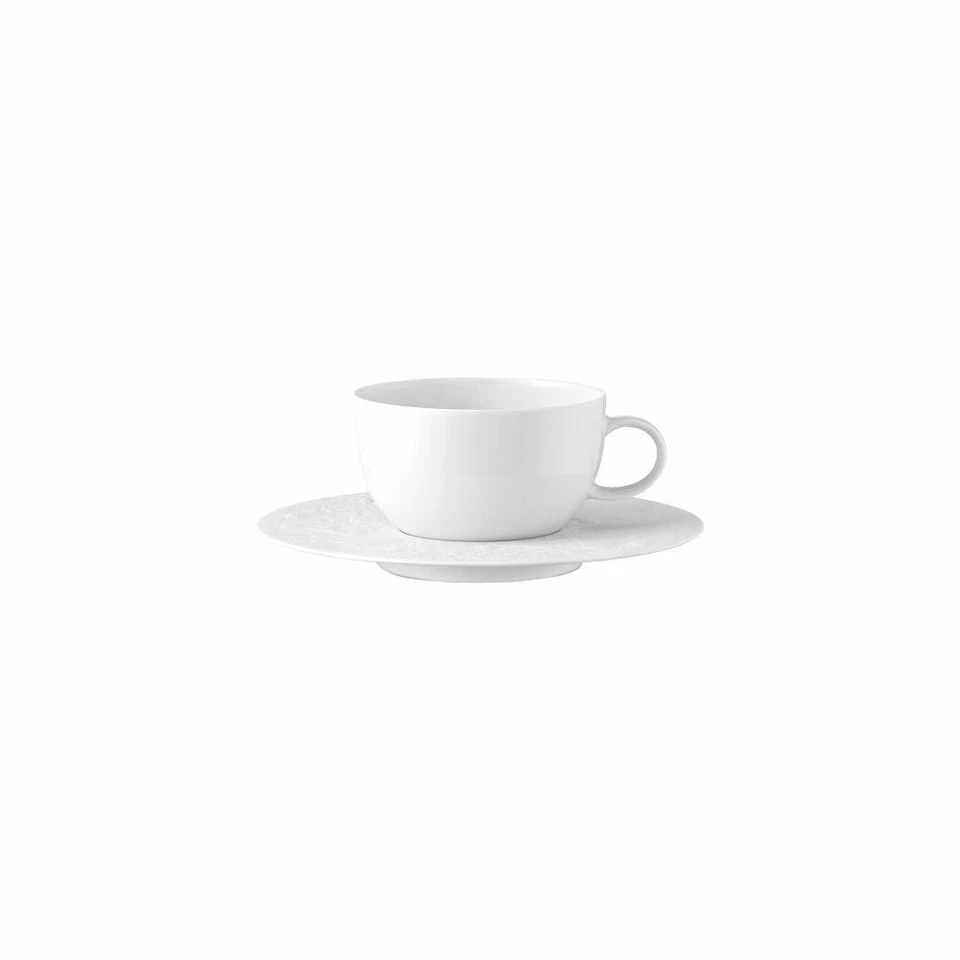 Rosenthal Tasse à thé Flûte enchantée avec soucoupe, porcelaine, blanc, 250 ml - Photo 1/1