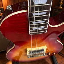 Custom LP Cherry Sunburst Solid Body Electric Guitar H Pickup High-Quality Sound