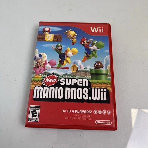 New Super Mario Bros. Wii (Nintendo Wii, 2009) [E]