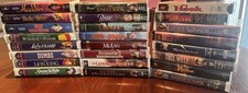 Lot Of 24 Disney And Family Film VHS. Includes Black Diamond And Masterpiece