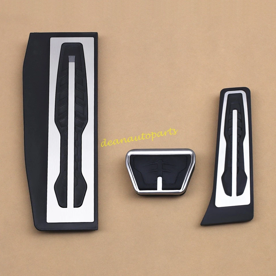 Juego de 3 piezas de cubierta de pedal de acelerador de freno muerto para BMW Serie 1 2 3 4 2014-2018 Foto 3 de 4