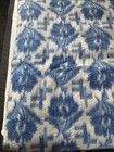 Vintage 60’s 70’s Blue Wool Floral Blanket Twin Full Mohair Look 78x56 Cottage — photo 8