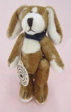 Boyds T F Wuzzie Dog Miniature Plush Puppy Tagged 3 1/4" Jointed Animal Toy HTF