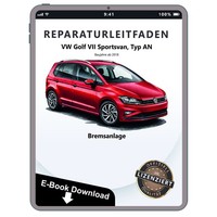 VW Golf 7 Sportsvan 18> Bremsanlagen Bremsen System Werkstatthandbuch PDF Datei