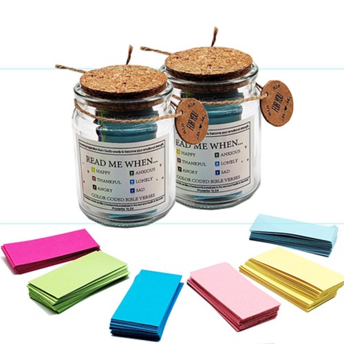 Bible Verse Jar 90 Color Coded Bible Verses In A Jar Christmas Christian Gifts - Picture 3 of 14