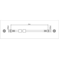 Metzger 4111544 Bremsschlauch FüR Ford Tourneo Courier B460 Transit B460