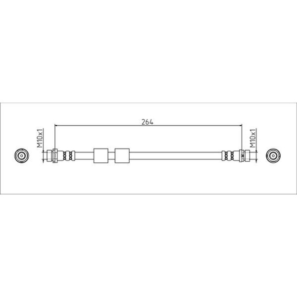 Metzger 4111544 Bremsschlauch FüR Ford Tourneo Courier B460 Transit B460-image