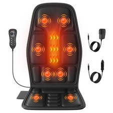 Vibration Back Massager for Chair with Heat, Multi-Zone Massage Seat Cushion,...