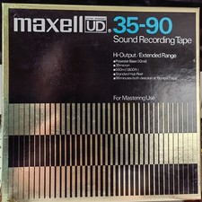 Maxell UD 35-90 Spulen-Tonband, 550m (1800 ft) auf Dreizack-Spule