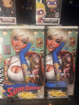 SUPERMAN #18 (2024) - POWER GIRL DINER TATTOO TRADE AND VIRGIN VARIANTS - SZERDY