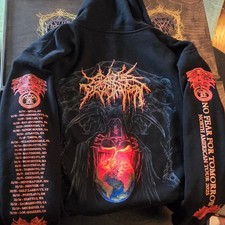 Cattle Decapitation No Fear for Tomorrow NA Tour 2025 Merch Zip Hoodie