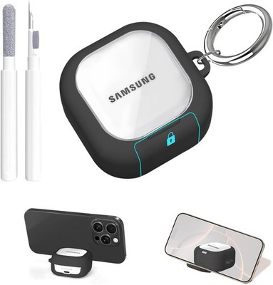 Secure Lock for Samsung Galaxy Buds 4 Pro Case, Clear Shockproof Cover with Stan